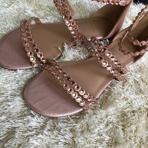 Rose Gold Glam Sandals